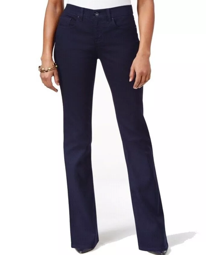 Jeans boot leg de tiro medio