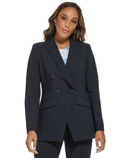 Blazer cruzado con bolsillos