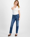 Jeans slim leg de tiro medio