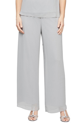 Pantalón de chiffon de pierna ancha