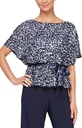 Blusa de noche con manga dolmán