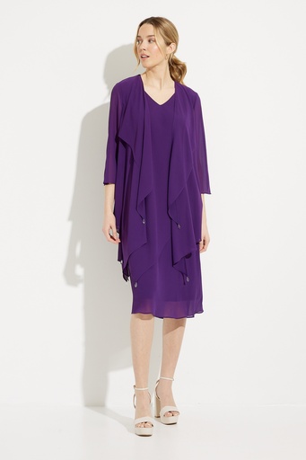 Vestido formal midi con chaqueta