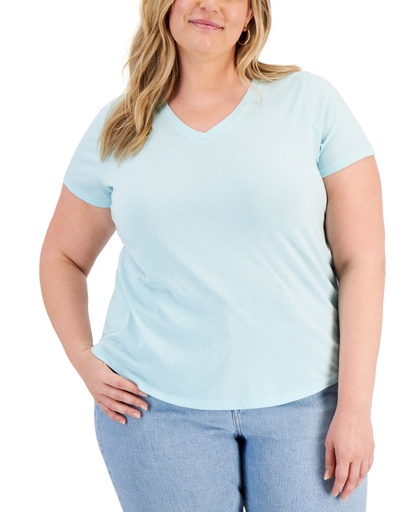 Camiseta de algodón desgastado