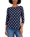 Blusa estampada de estilo Polka