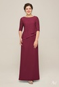 Vestido largo con mangas 3/4 Paige