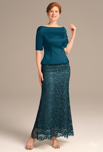 [1670006] Vestido largo de encaje Penrose