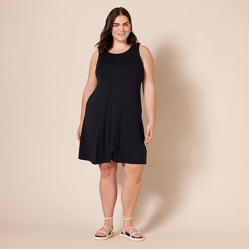 Vestido solido sin mangas