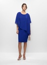 Vestido de jersey  con capa