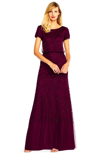 Vestido tipo blusón de manga corta