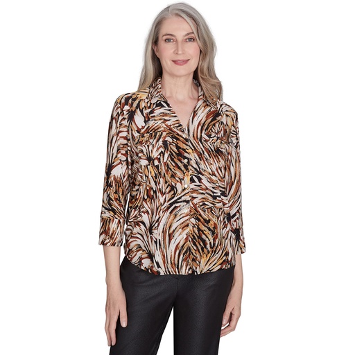 Camisera  con textura de pinceladas 