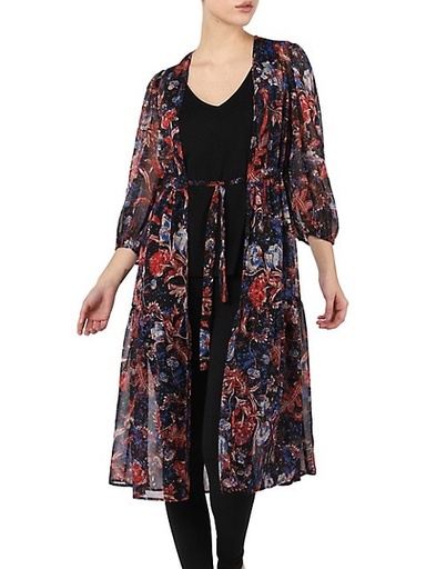 Kimono maxi estampado