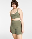 Top corto acanalado Olive