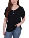 Blusa con cuello abotonado