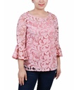 Blusa de mangas acampanadas