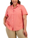 Camisa abotonada de cuadros vichy