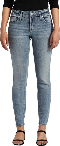 Jeans skinny de tiro medio -Curvy fit