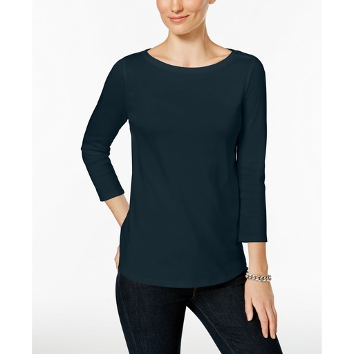 Blusa de cuello barco Pima