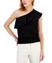 Blusa con volantes y un solo hombro