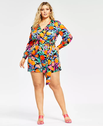 Romper de satén frutas tropicales
