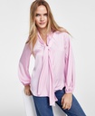 Blusa de manga larga con lazo