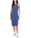 Vestido midi de canalé