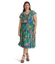 Vestido de georgette con flores