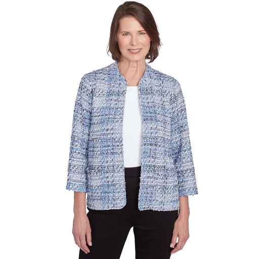 Blazer tejido con dos bolsillos