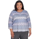 Blusa texturizada de encaje