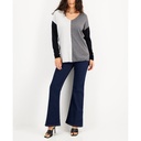 Suéter túnica escalonado