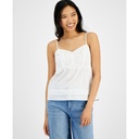 Blusa escotada con hojales