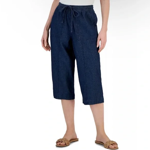 Pantalones capri de algodón Quinn