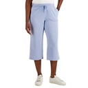 Pantalones capri de punto con cordón