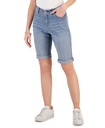 Bermudas de mezclilla de tiro medio