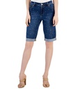 Bermudas de mezclilla con tachuelas
