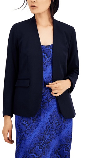 Blazer abierto sin cuello