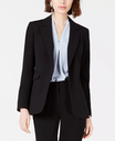 Blazer con cuello muesca y un botón