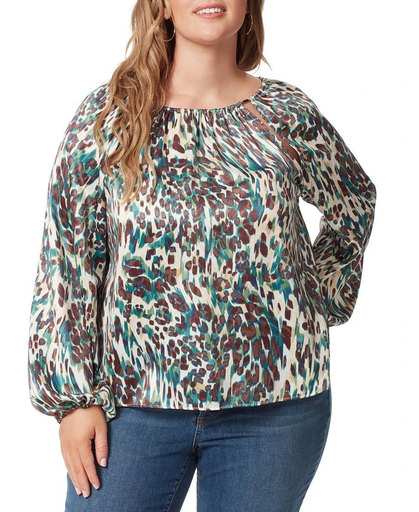 Blusa con mangas abullonadas Layla