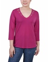 Blusa con escote ilusión