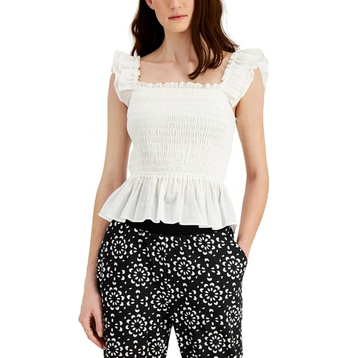 Blusa peplum fruncida