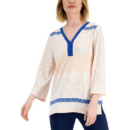 Blusa adornada de cuello V