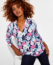 Blusa floral con mangas 3/4