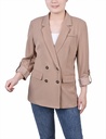 Chaqueta cruzada de crepé