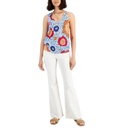 Blusa con cuello en V Deeta
