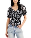 Blusa con mangas abullonadas