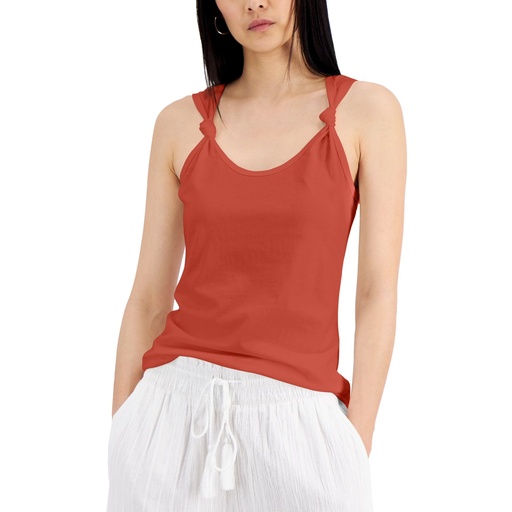 Top  con tirantes anudados
