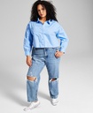 Camisera crop con botones