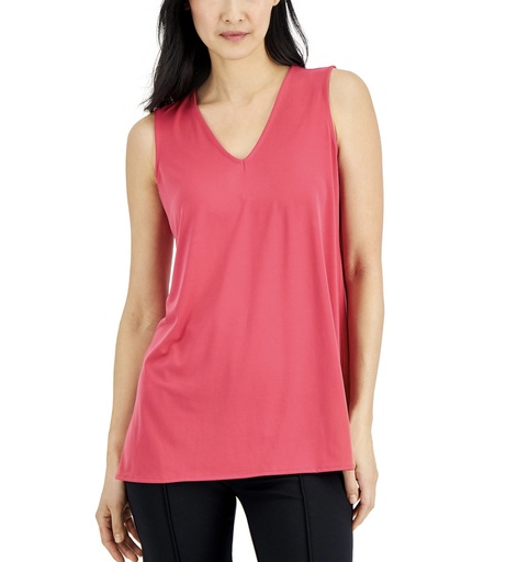 Camiseta sin magas cuello en v