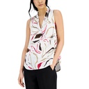 Blusa estampada con cuello V