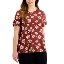 camiseta con cuello redondo