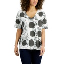 T shirt con cuello redondo